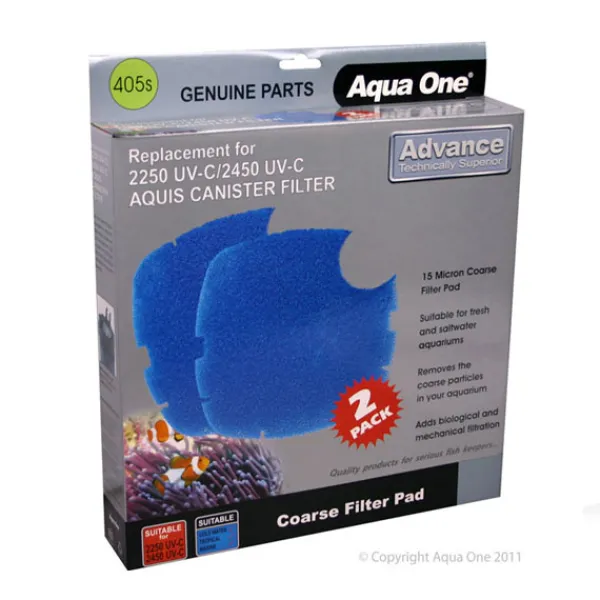 Aqua One Coarse Filter Pad 2250UVC/2450UVC Advance & 2700UVC Nautilus 405s 2pk