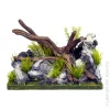 Aqua One Ecoscape Driftwood on Rock Garden Medium Fish Tank Ornament