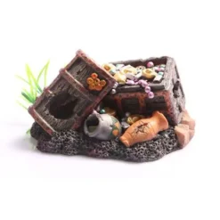 Aqua One Sunken Treasure Chest Fish Tank Ornament