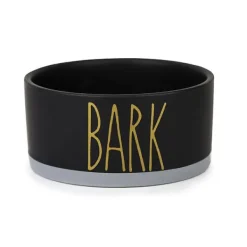 Barkley & Bella Ceramic BARK Dog Bowl