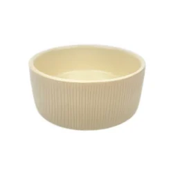 Barkley & Bella Ceramic Ripple Stone Dog Bowl