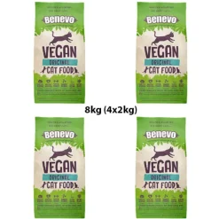 Benevo VEGAN Adult Original CAT Food 8kg (4 x 2kg) BULK BUY