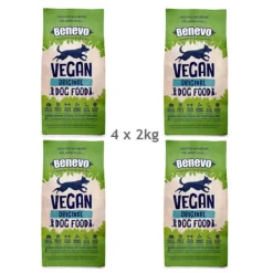Benevo VEGAN Adult Original DOG Food 8kg (4 x 2kg) BULK BUY