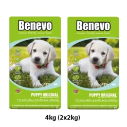 Benevo VEGAN Original PUPPY Food 4kg (2 x 2kg) BULK BUY