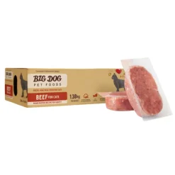 Big Dog Frozen CAT Food BEEF 1.38kg - CLICK & COLLECT ONLY
