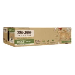 Big Dog Frozen CAT Food TURKEY 1.38kg - CLICK & COLLECT ONLY