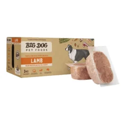 Big Dog Frozen Dog Food LAMB 3kg - CLICK & COLLECT ONLY