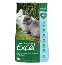 Burgess Excel Rabbit Pellets with Mint for Junior and Dwarf Rabbits 1.5kg