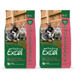 Burgess Excel Rabbit Pellets with Cranberry and Thyme for Mature Rabbits 1.5kg x 2 BULK BUY