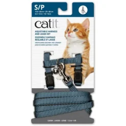 Catit Adjustable Harness & Leash Set Blue
