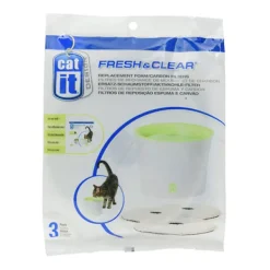 Catit Design Fresh & Clear Foam/Carbon Filters for Drinking Fountains 3 Pack
