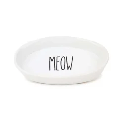 Cattitude MEOW Ceramic Cat Dish Oval