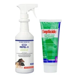 Dog Fly Repellent COMBO - Troy Repel-X + Virbac Septicide