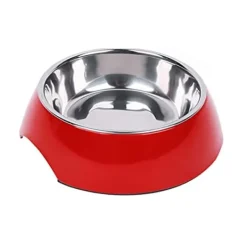 Dog 2-in-1 Melamine Dog Bowl Red