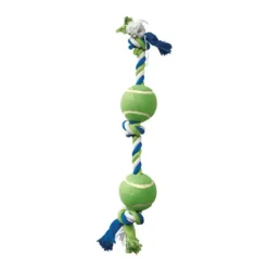 Dogit Dog Knotted Rope 2-Ball Tug Toy