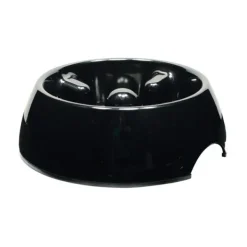 Dogit Go Slow Anti-Gulping Dog Dish Black