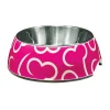 Dogit Style 2-in-1 Dog Dish Pink Bones 160mL