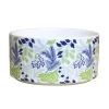 DOGUE Ceramic Dog Bowl Wildflower Collection Navy/Lime