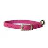 DOGUE Plain Jane Leather Cat Collar Fuchsia