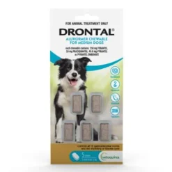 Drontal Allwormer Chewable for Medium Dogs 5 x 10kg Chews
