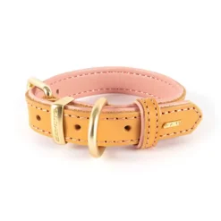 Ezy Dog Oxford Leather Classic Collar Blush