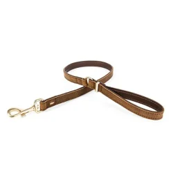 Ezy Dog Oxford Leather Classic Leash Brown