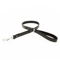 Ezy Dog Oxford Leather Classic Leash Black