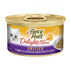 Fancy Feast Grilled Turkey & Cheddar Cheese Feast in Gravy