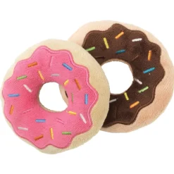 FuzzYard Dog Toy Donuts 2 Pack