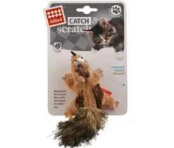 GiGwi Catch & Scratch Chipmunk with Catnip and Bell