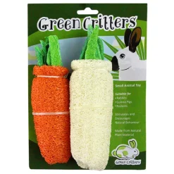 Green Critters Toy LOOFAH TWIN CARROTS