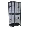 Green Parrot Bird Cage Double Up Twin Cage BC7650