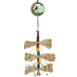 Green Parrot Bird Toy BUZZ FUZZ