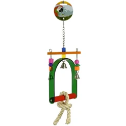 Green Parrot Bird Toy FUNKY SWING