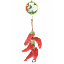 Green Parrot Bird Toy HOT CHILLI