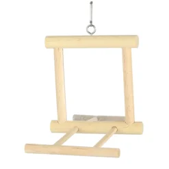 Green Parrot Bird Toy MIRROR PERCH