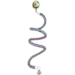 Green Parrot Bird Toy SMALL SPRING