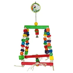 Green Parrot Bird Toy SUPER SWING