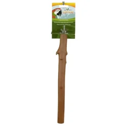 Green Parrot WOOD PERCH Small 1.5cm - 2.5cm
