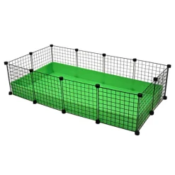 Guinea Pig C & C Cage Set with Corflute Base 2x4 Green