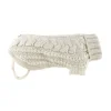 Huskimo French Knit Dog Jumper Ivory
