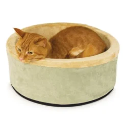 K & H Thermo Kitty Circular Heated Bed Sage 50cm 4w