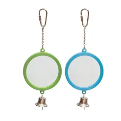Kazoo Bird Round Mirror with Bell