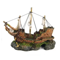 Kazoo Galleon with Sails Ship Ornament Medium