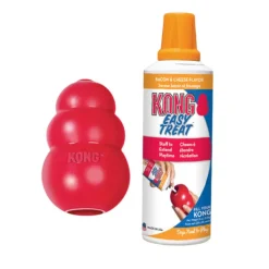KONG Classic Red + KONG Stuffin Paste Bacon & Cheese COMBO