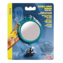 Living World Round Double Sided Mirror w/Bell