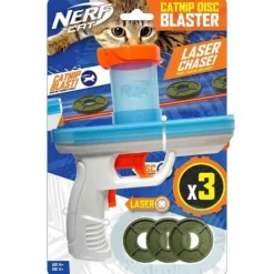 Nerf Cat Catnip Disc Blaster with 3 Discs