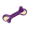 Nylabone Puppy Double Action Chew Purple Bone Regular