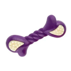 Nylabone Puppy Double Action Chew Purple Bone Regular