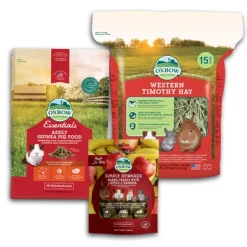 Oxbow Essentials Adult GUINEA PIG Pellets + Timothy Hay 1.13kg + Simple Rewards Treats COMBO